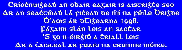 Larid ag fgil sln ag an obair